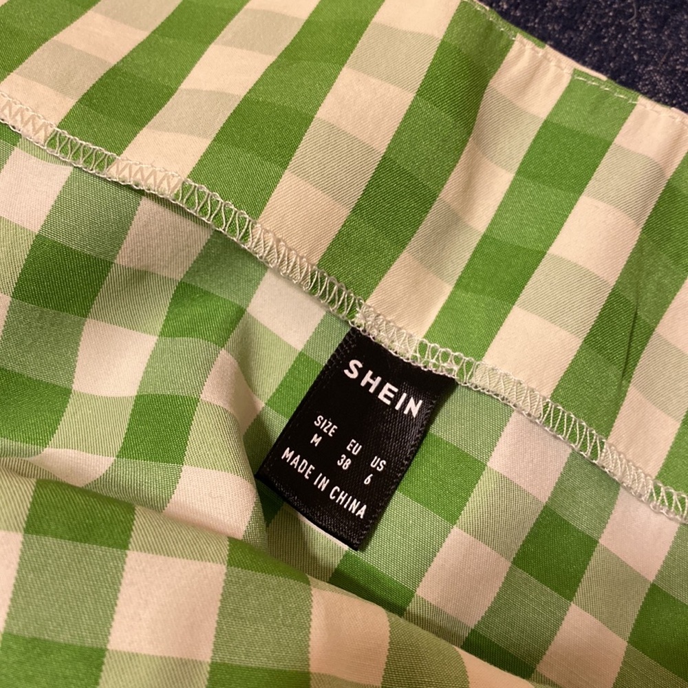 Gingham Pattern Skort Set - Picture 3 of 4